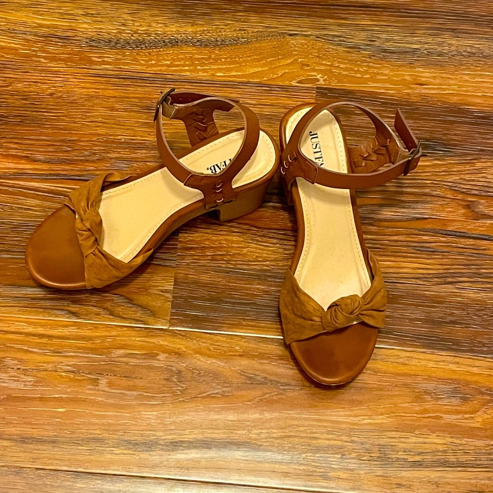 JustFab Brown Wedges